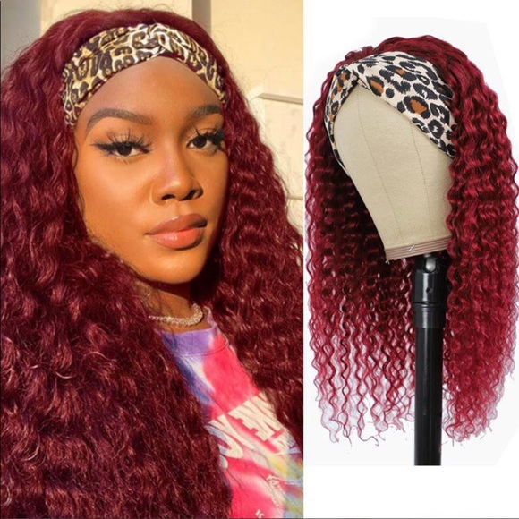 14in Headband Wig Deep Wave 180% Density